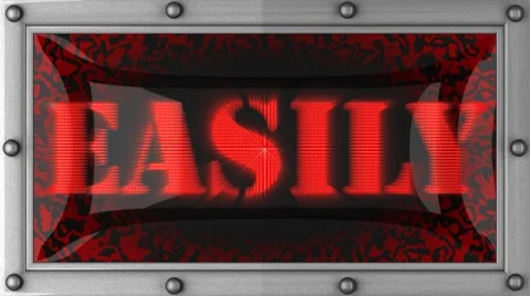 Easily on led Stock Footage 8704112