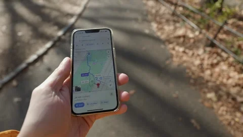 Easily Navigating a Path with the Valuable Assistance Offered by Mobile GPS Video stock 295071770