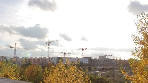 East Berlin cityscape Видео 70157194