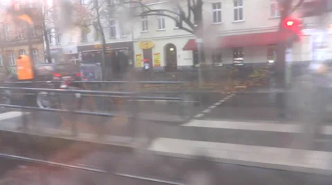 East Berlin view from bus Stock-Footage 33353547