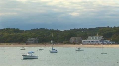 East Coast Beach Scene Stock Footage 40683595
