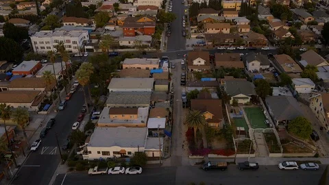 East Downtown Los Angeles Neighborhood Stock Footage