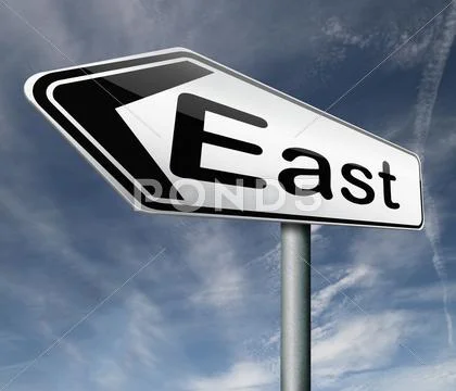 East Stock Illustration