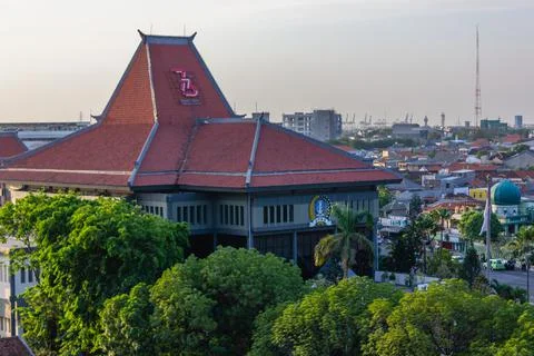East Java Regional People's Representative Council building at Surabaya Stock Photos