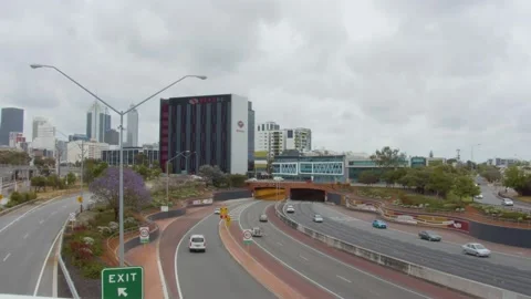 East Perth Transperth Train Station 4K Various Footage. Thornlie Train Line and  Stock Footage 142361637