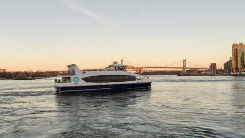 East River Queensboro Hyperlapse (One of Four) Stock Footage 233943499