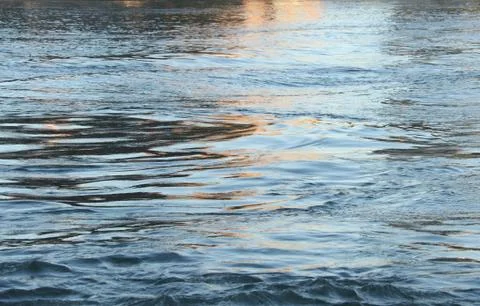 East river at sunset Stock Photos