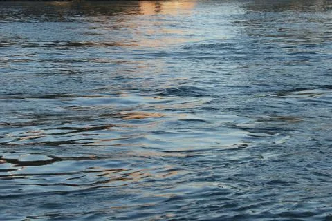 East river at sunset Stock Photos