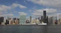 East River, UN Plaza, NYC Skyline, Empire State Building, New York City HD Footage