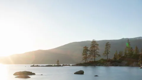 East shore time lapse 2 pull back Stock Footage 91908381