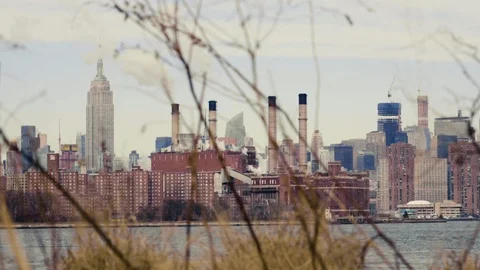 East Side City Pan Video stock 102056549