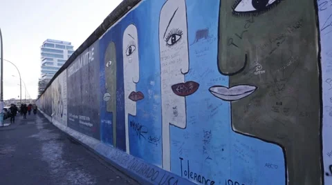East Side Gallery, Berlin Stock Footage 46709404