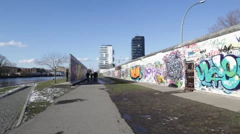 East Side Gallery, Berlin Stock Footage 46710458