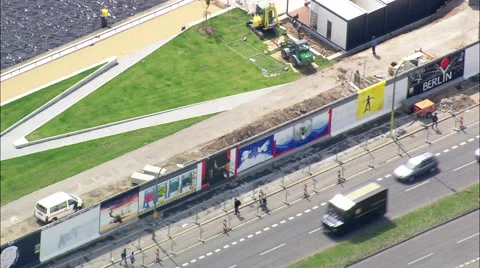 East Side Gallery On Berlin Wall Stock Footage 65433112
