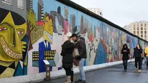 The East Side Gallery Stock Footage 101054215