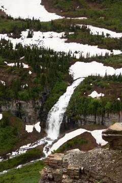 The East Side of Logan's Pass Foto stock