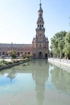 East side tower of Spain square Stock Photos