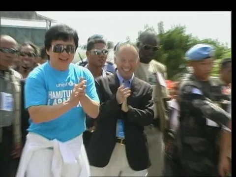 EAST TIMOR: Action star Jackie Chan Stock Video Pond5