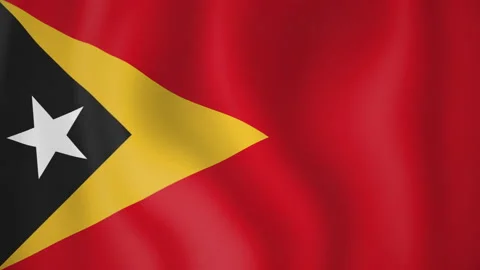East Timor animated flag. Seamless loop. 4K Stock-Footage 145437656