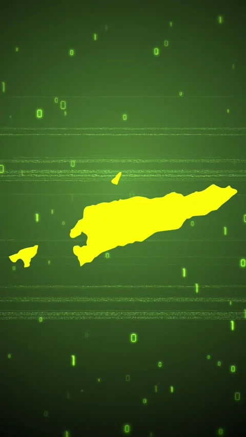 East Timor Digital Map Intro 库存影片 258835567