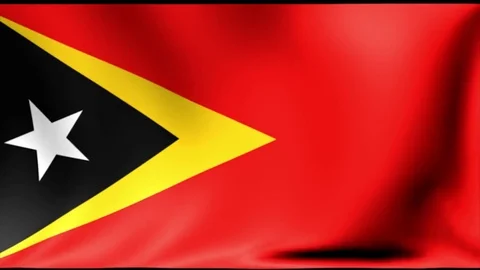 East Timor Flag. Background Seamless Looping Animation. 4K High Definition Video Stock Footage 71780948