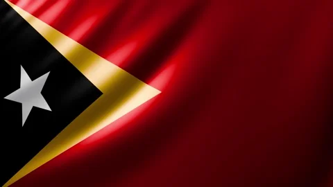 East Timor flag Video stock 327204493