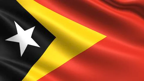 East Timor Flag Stockillustratie