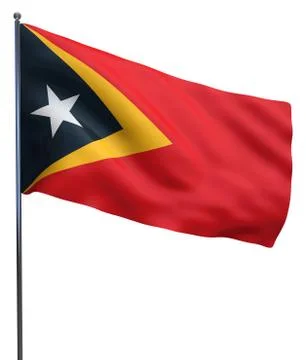 East Timor Flag Image Stock Illustration