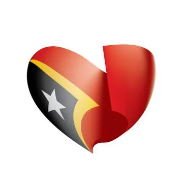 East timor flag, vector illustration Stock Illustration