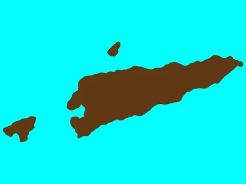 East Timor Map Vector illustration eps 10 Stock Illustration