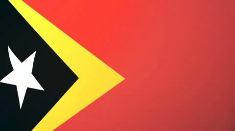 East Timor Waving Flag Stock Footage 10761783