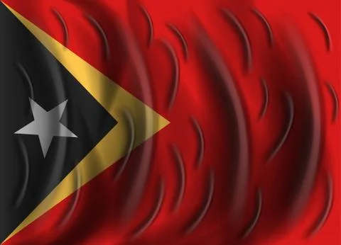 East timor wind flag 스톡 일러스트
