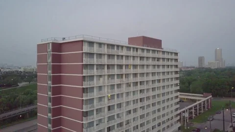 Eastablishing shot of building Stock Footage 77705209