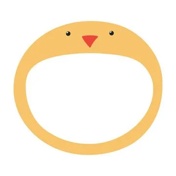 Easter accessory, costume chick hat hand drawn illustration Illustrazione stock