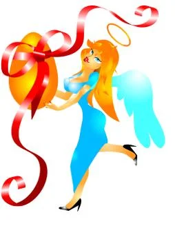 Easter angel Stock Illustration