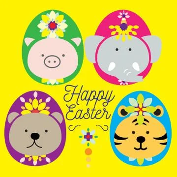 EASTER ANIMAL Stock Illustration