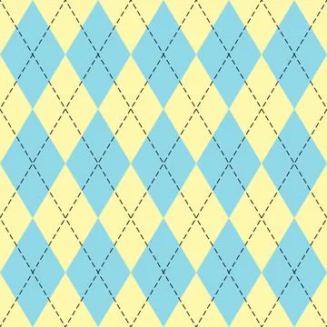 Easter Argyle plaid. Pattern Scottish cage Stock Illustration