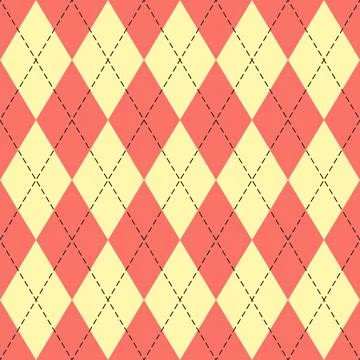 Easter Argyle plaid. Pattern Scottish cage Stock Illustration