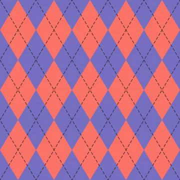 Easter Argyle plaid. Pattern Scottish cage Stock Illustration