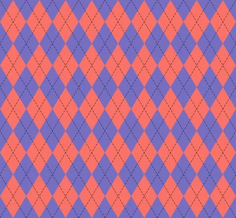 Easter Argyle plaid. Pattern Scottish cage 库存插图