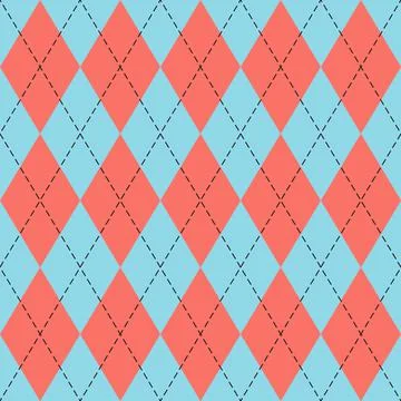Easter Argyle plaid. Pattern Scottish cage Illustrazione stock
