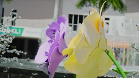 Easter art exhibit in Miami, Florida (CityPlace Doral) Stock Footage 238038891