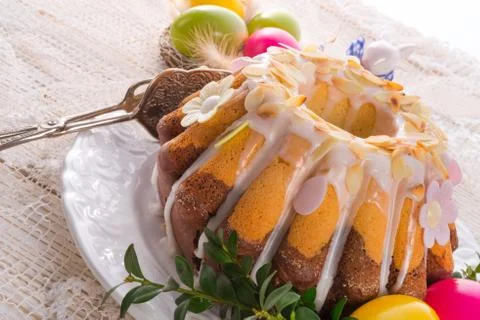 Easter babka Stock Photos