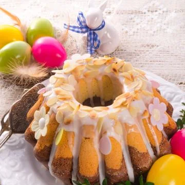 Easter babka Stock Photos