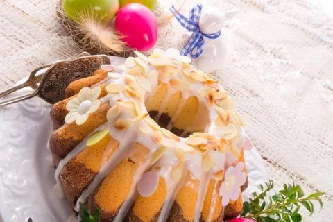 Easter babka Stock Photos