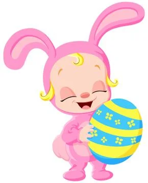 Easter baby Stock Illustration