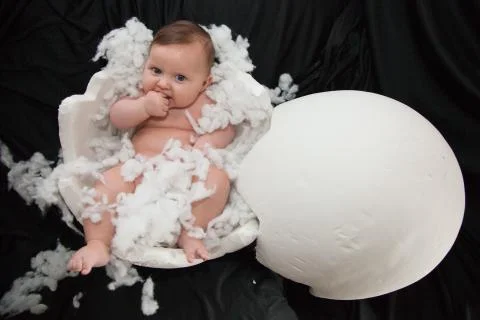 Easter baby Stock Photos