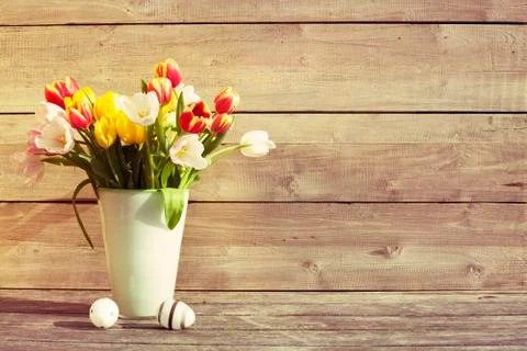Easter background and copy space Foto stock