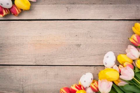 Easter background and copy space Foto stock