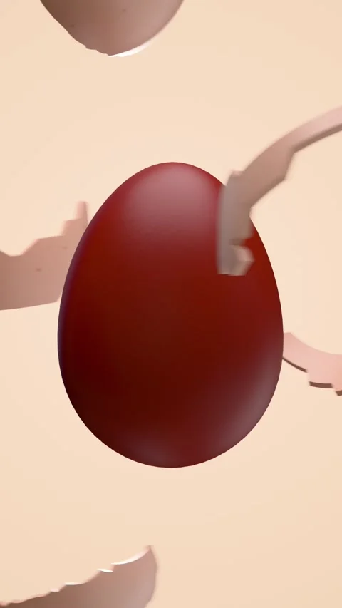 Easter background with chocolate Easter egg 库存影片 331145830